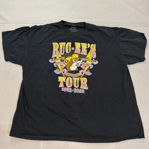 Buc-ee's Bucee Tour Concert T-Shirt Black Women 2X Plus Beaver Gas Station-5378